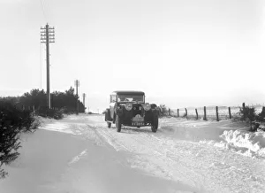 Talbot 14 / 45 sportsmans coupe of Kitty Brunell competing in the Monte Carlo Rally, 1929