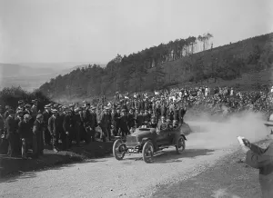 Bend Prints: Talbot competing in the South Wales Auto Club Caerphilly Hillclimb, Wales, pre 1915