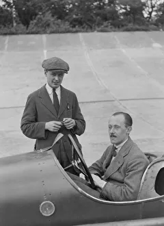 Junior Car Club Prints: Talbot-Darracq at the JCC 200 Mile Race, Brooklands, 1922. Artist: Bill Brunell