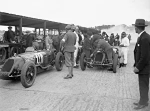 Pits Prints: Talbot-Darracqs of Henry Segrave and Jules Moriceau, JCC 200 Mile Race, Brooklands, 1926