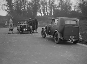 Junior Car Club Prints: Talbot of EPH Jones and a MG 18 / 80 at the JCC Half-Day Trial