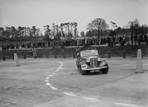 Chicane Gallery: Talbot saloon competing in the JCC Rally, Brooklands, Surrey, 1939. Artist: Bill Brunell