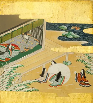 The Tale of Genji (Genji Monogatari), 17th century. Creator: Shoren in Sonjun Shinno