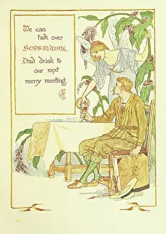 Designer Prints: We can talk over Sops-In-Wine, And drink to our next merry meeting