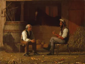 Perry Prints: Talking It Over, 1872. Creator: Enoch Wood Perry