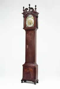 Tulipwood Prints: Tall Case Clock, 1765 / 75. Creator: Unknown