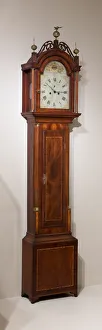 Mahogany Prints: Tall Case Clock, 1806. Creator: Aaron Willard