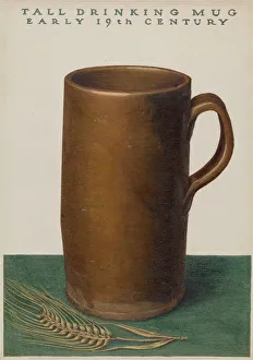 John Matulis Prints: Tall Drinking Mug, 1935 / 1942. Creator: John Matulis