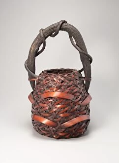 Basketry Gallery: Tall, Globular Basket, n.d. Creator: Unknown