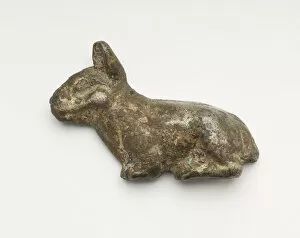 Rabbit Collection: Tally in the form of a rabbit (fragment), Han dynasty, 206 BCE-220 CE. Creator: Unknown