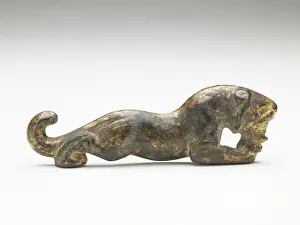 Tally in the form of a tiger (fragment), Han dynasty, 206 BCE-220 CE. Creator: Unknown
