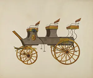 Weiss Fred Prints: Tally Ho (?) or Brake, c. 1936. Creator: Fred Weiss