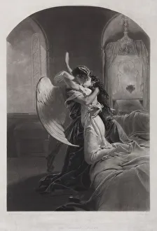 Power Prints: Tamara and Demon. Illustration to the poem The Demon by Mikhail Lermontov