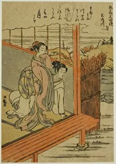 Tamashima River in Hizen Province (Tamashimagawa, Hizen), from the series... c. 1770 / 72
