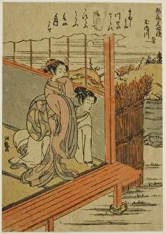 Koryusai Isoda Prints: Tamashima River in Hizen Province (Tamashimagawa, Hizen), from the series... c. 1770 / 72