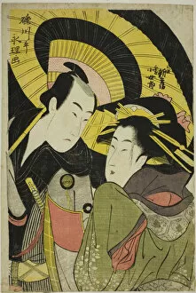 Chokyosai Eiri Gallery: Tamaya Shinbei and Mikuni Kojoro, c. 1781/1818. Creator: Rekisentei Eiri