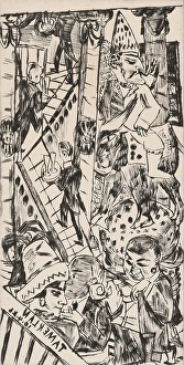 Waiter Prints: Tamerlan, 1923. Creator: Max Beckmann