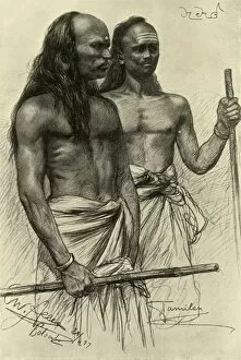 Ceylon Collection: Tamil men, Colombo, Ceylon, 1898. Creator: Christian Wilhelm Allers