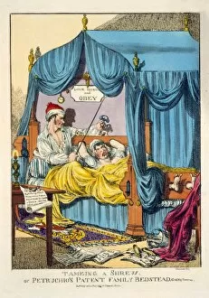 Taming a Shrew or Petruchios Patent Family Bedstead, Gag & Thumscrews, 1815