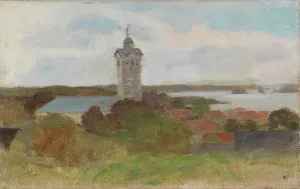 Schjerfbeck Helene Prints: Tammisaari Church, 1890-1891. Creator: Helene Schjerfbeck
