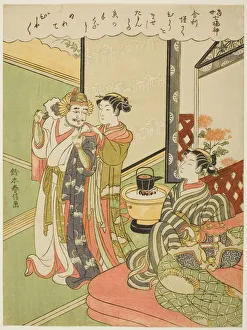 Seven Lucky Gods Prints: Tamonten, from the series The Seven Gods of Good Luck in Modern Life