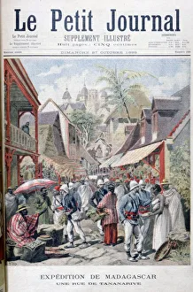 Shaded Prints: Tananarive (Antananarivo), capital of Madagascar, 1895. Artist: F Meaulle