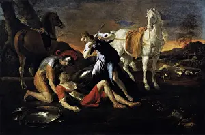 Wound Prints: Tancred and Erminia, 1649. Creator: Nicolas Poussin