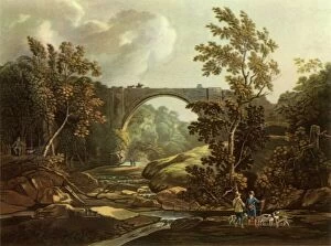 Britain In Pictures Collection: The Tanfield Arch in 1804, (1945). Creator: Joseph Constantine Stadler