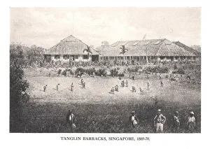 Singapore Prints: Tanglin Barracks, Singapore, 1869-1870 (1912)