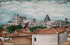 Neighbourhood Prints: Tanjore: The royal palace, (between 1800 and 1899?). Creator: Unknown