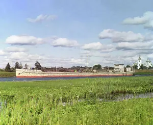 Vologda Oblast Prints: Tank barge of the Nobel brothers [Russian Empire]