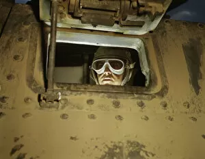 Tank driver, Ft. Knox, Ky. 1942. Creator: Alfred T Palmer