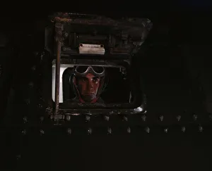 Tank driver, Ft. Knox, Ky. 1942. Creator: Alfred T Palmer