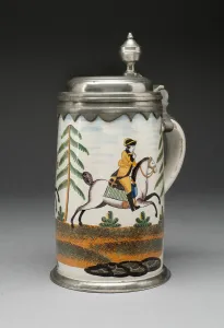 Fa And Xef Prints: Tankard, Germany, c. 1770. Creator: Period of Johann Georg Weiss Jr