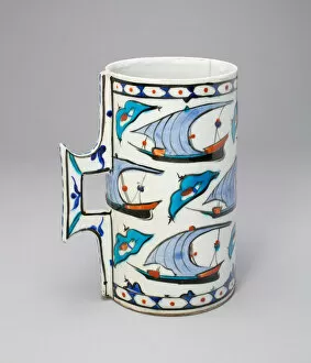 Tankard (Hanap) with Ships, Late 16th century. Creator: Unknown