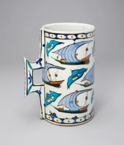 Tankard (Hanap) with Ships, Late 16th century. Creator: Unknown Tankard (Hanap) with Ships, Late 16th century. Creator: Unknown