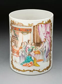 Beer Mug Gallery: Tankard, Jingdezhen, 1750 / 75. Creator: Jingdezhen Porcelain
