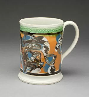 Beer Mug Gallery: Tankard, Staffordshire, c. 1810. Creator: Staffordshire Potteries