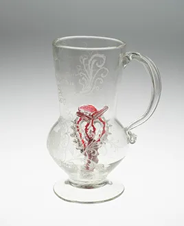 Tankard (Trick Glass), Bohemia, 1740 / 60. Creator: Unknown