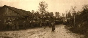 Tanks Prints: The tanks reassemble after battle, 1917 Creator: Unknown