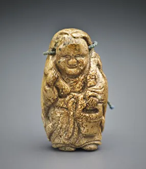 Tanzi wearing a deer skin and holding a bucket, Late Ming- Qing dynasty Tanzi wearing a deer skin and holding a bucket, Late Ming- Qing dynasty