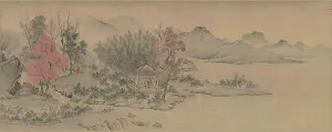 Song Dynasty Prints: Tao Qian Admiring Chrysanthemums