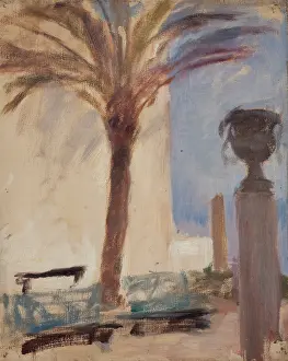 Taormina (Palms near the Hotel), c1890. Creator: Jan Ciaglinski