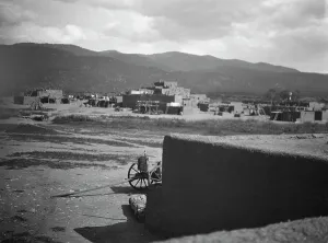 Mud Brick Prints: [Taos, New Mexico area views], between 1899 and 1928. Creator: Arnold Genthe
