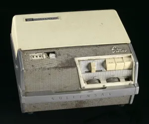 Sermon Prints: Tape recorder used by Malcolm X at Mosque #7, 1960. Creator: Wollensak