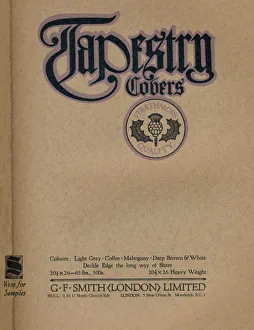 Raithby Lawrence Prints: Tapestry Covers - G. F. Smith (London) Limited advert, 1919