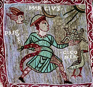 Girona Prints: Tapestry of Creation, detail of March