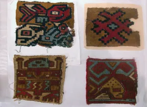 Nazca Prints: Tapestry Medallions, Peru, A. D. 650 / 700. Creator: Unknown