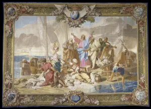 Wool Prints: Tapestry: The Miraculous Draught of Fishes (Manufacture Royale des Gobelins)