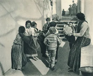 Capri Prints: Tarantella, Capri, Italy, 1927. Artist: Eugen Poppel